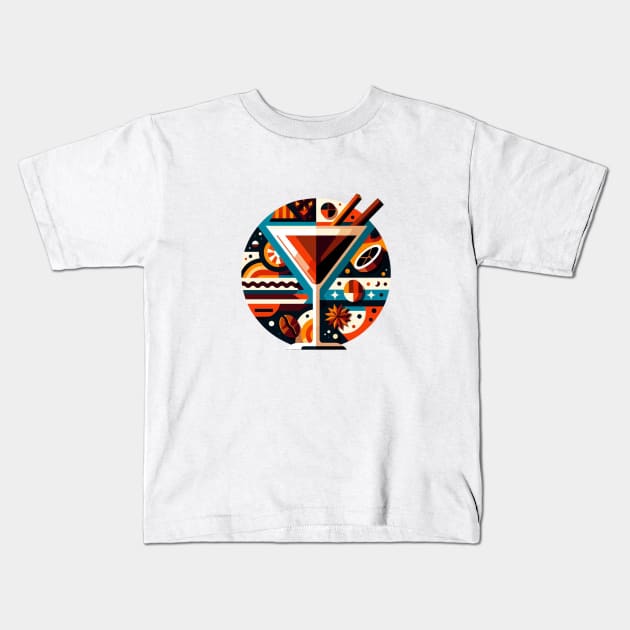 Espresso Martini Kids T-Shirt by JohnTy